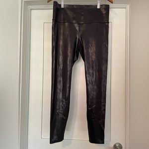 Knix X The Birds Papaya faux leather leggings (L)